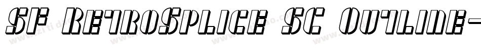 SF RetroSplice SC Outline字体转换
